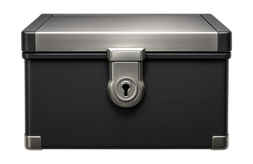 A heavy-duty metal shoe box with a lock, designed for securing valuable footwear in a home office.