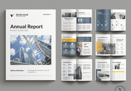 Annual Report Layout Template