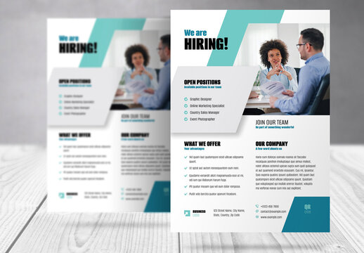 Employee Recruitment Flyer Template 