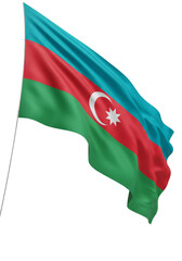 Waving Azerbaijan Flag With Transparent Background Pride And Unity