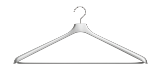 Extra-long metal hanger with extended arms, perfect for hanging long coats or dresses in a hallway closet.