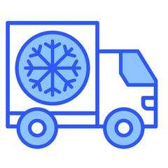Cold Chain  Icon Element For Design