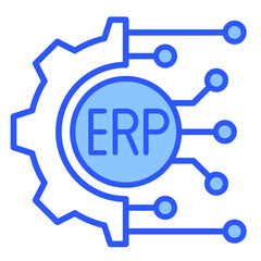 Erp Integration  Icon Element For Design