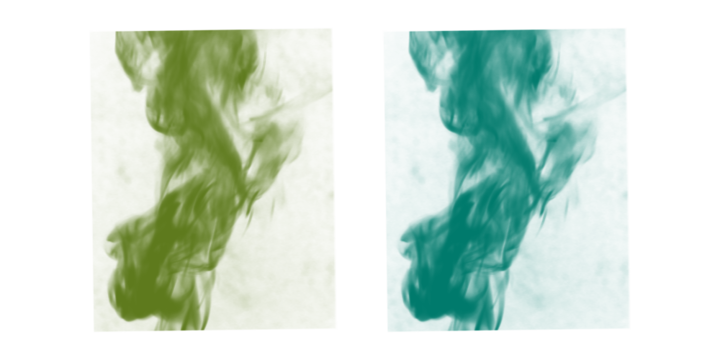 Deep Tones Smoke & Cloud PNG Brushes: Olive Green & Teal Abstract Texture Overlays for Moody Digital Art & Design
