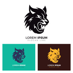 Obraz premium Wolf Logo Template Set.