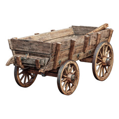 Obraz premium Handcart isolated on white and transparent background