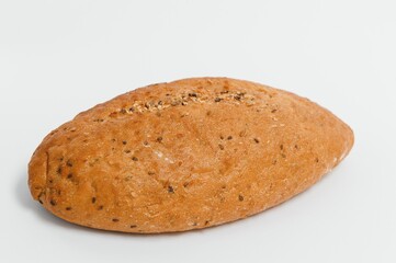 Fresh bread isolated on white background