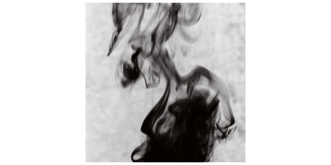  Dark Black Smoke Brush PNG - Abstract Ink Swirl Overlay for Grungy Backgrounds & Digital Art...