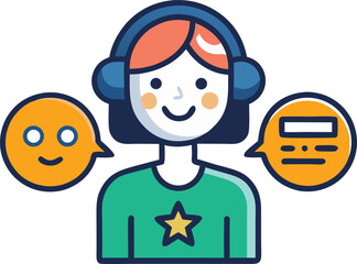 Client Feedback Communication Symbol.