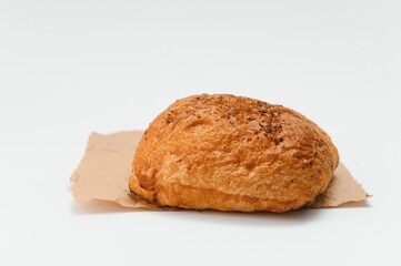 Pastries on a white background.