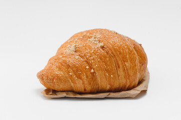 Fresh croissant isolated on white background