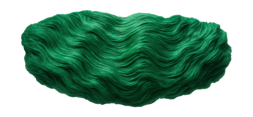 Fibrous malachite with silky texture and vibrant green color