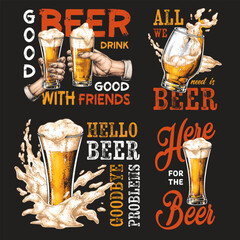 Enjoying good times with friends and beer