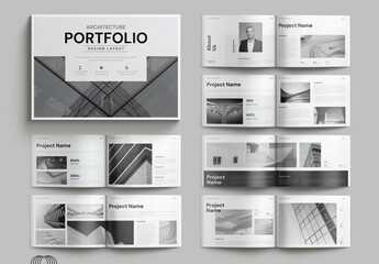 Architecture Portfolio Layout Landscape