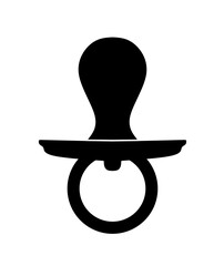 baby pacifier icon vector with trendy design