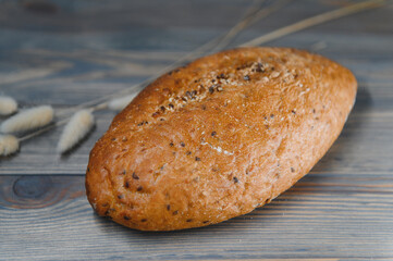 bread photo image on a wooden background, fresh bread delicious bread bread