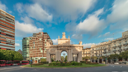 La Porta de la Mar timelapse hyperlapse in Valencia, Spain.