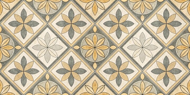 seamless floor tile pattern design