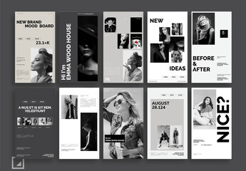 Brand Mood Board Social Media Post Layout