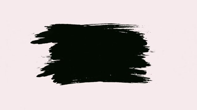 Dynamic animated paint brush strokes create a smooth transition effect, adding artistic flair to video projects and motion graphics.