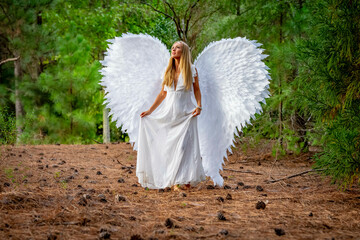 Serenity in White: The Poise of an Angel