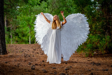 Serenity in White: The Poise of an Angel