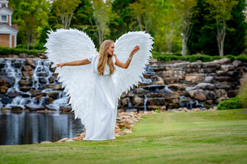 Serenity in White: The Poise of an Angel