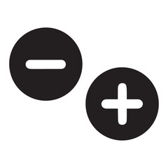 Obraz premium plus and minus buttons
