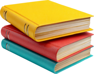 Stack of colorful books gives off curious vibe