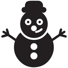 snowman icon vector illustration 