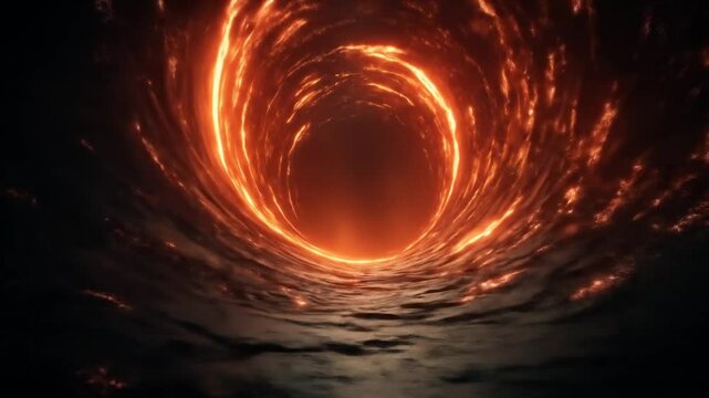 Fiery Vortex with Abstract Inferno.