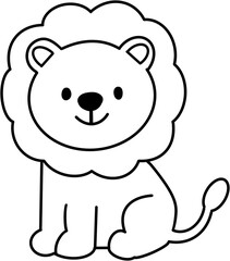 색칠공부 왕 사자