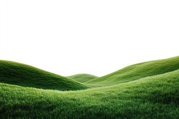 Obraz premium Rolling Green Hills green landscape scenery.