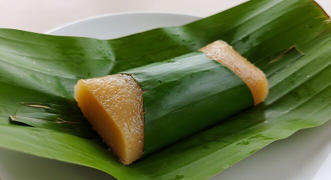 Filipino Suman: Sticky Rice Dessert Wrapped in Banana Leaf