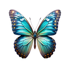 Fototapeta premium a realistic photo of beautiful butterfly on transparent background