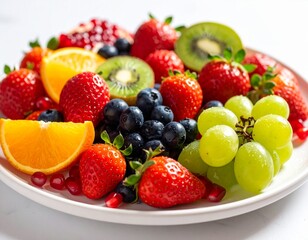 Obraz premium fresh fruits on a plate