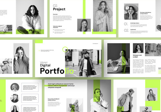 Vibrant Creative Digital Portfolio & Project Presentation Template