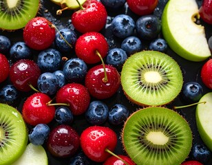 Obraz premium fresh fruit salad