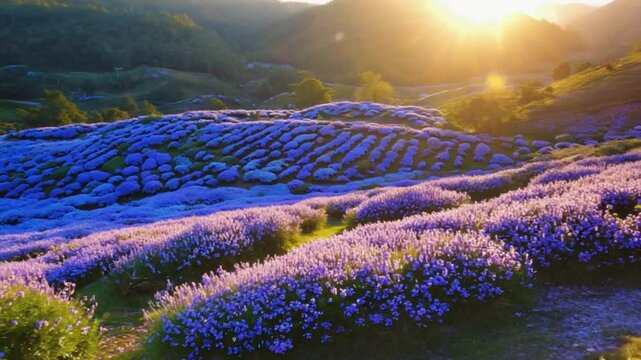 kurinji flowers bloom ooty botanical gardens purple blue petals green hills indian landscape video