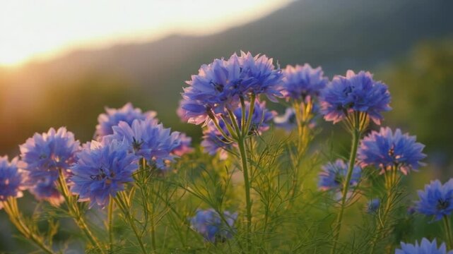 kurinji flowers bloom ooty botanical gardens purple blue petals green hills indian landscape video