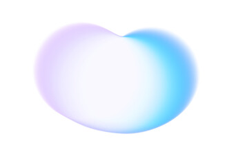 Blue orange green yellow gradient shape isolated PNG. Transparent trendy overlay on soft blurry background with smooth glowing flow for modern poster, header or design element