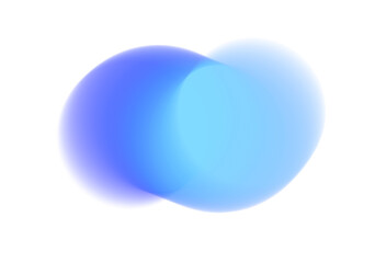 Blue orange green yellow gradient shape isolated PNG. Transparent trendy overlay on soft blurry background with smooth glowing flow for modern poster, header or design element