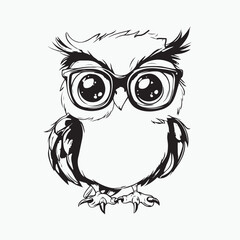 owl face vector