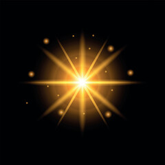 abstract star background, glowing light rays