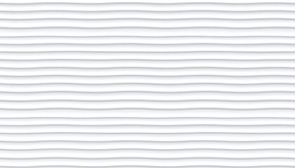 Fototapeta premium Simple, repeating wavy lines in white