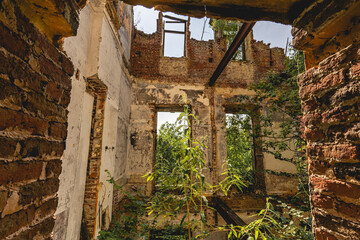 Ruins of an old castle, somewhere in Belgium