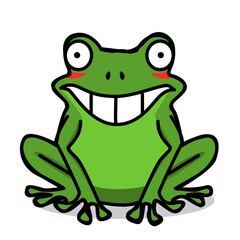 Illustration of a cute frog