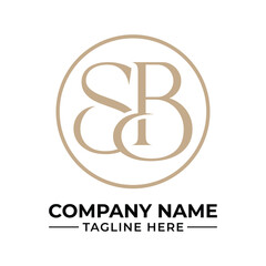 Obraz premium Elegant Logo Design with Intertwined Initials and Text Banner for Business Branding and Professional Identity Presentation