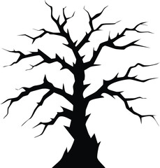 Fototapeta premium Silhouette of cracks silhouette design black