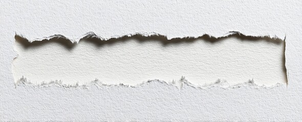 Textured torn paper with rough edges and ripped design on a light background for creative projects and digital editing purposes